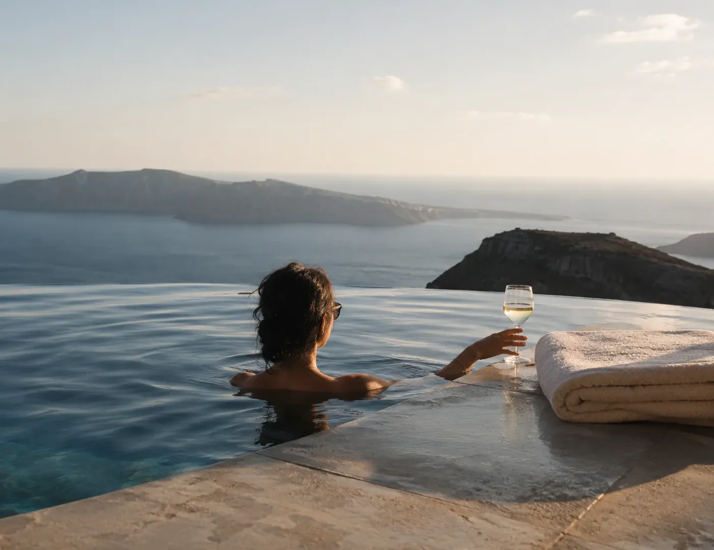 Givenchy x Carpe Diem campaign, Santorini