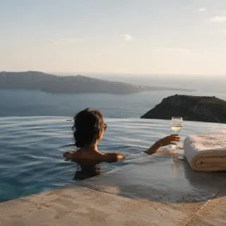Givenchy x Carpe Diem campaign, Santorini
