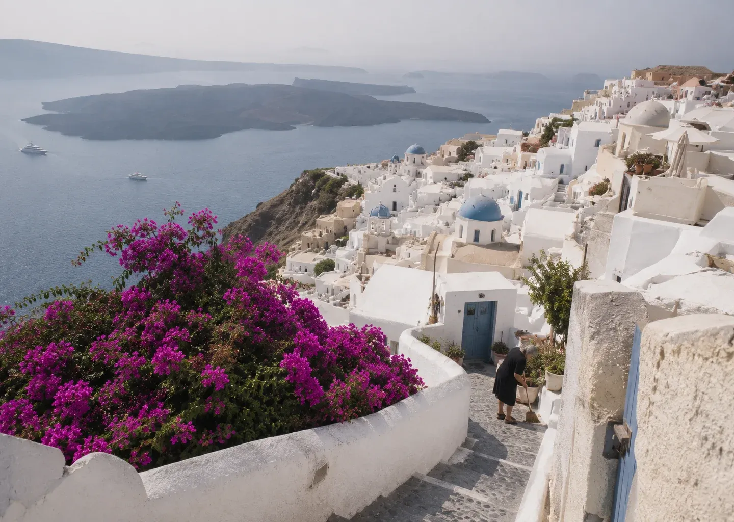 Givenchy x Carpe Diem campaign, Santorini