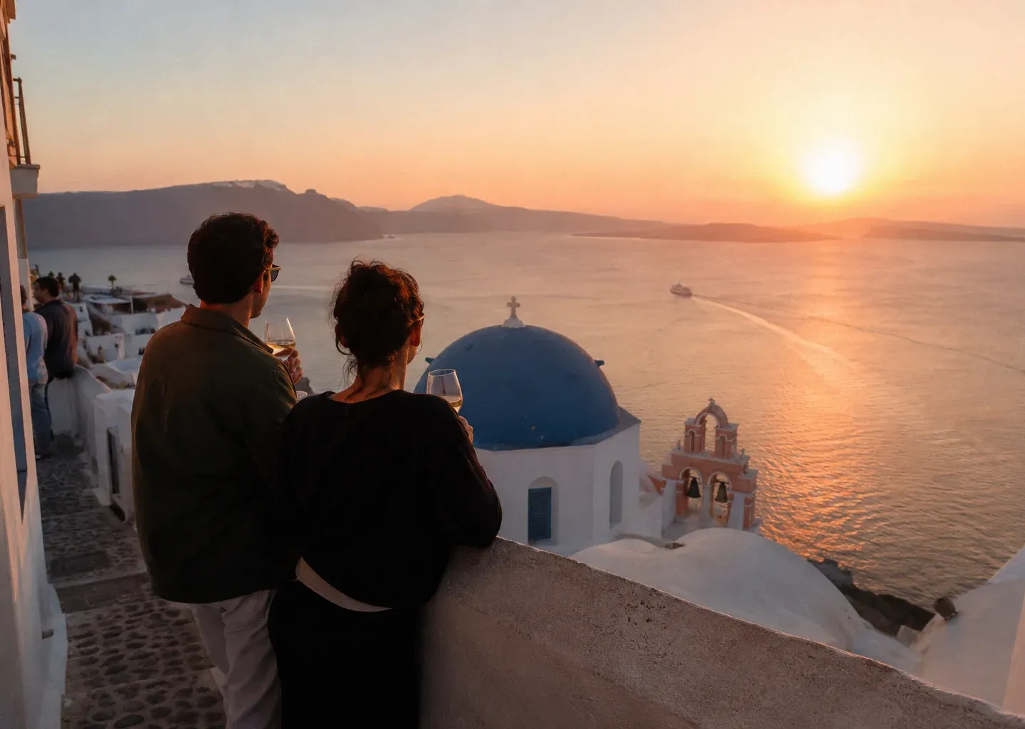 Givenchy x Carpe Diem campaign, Santorini