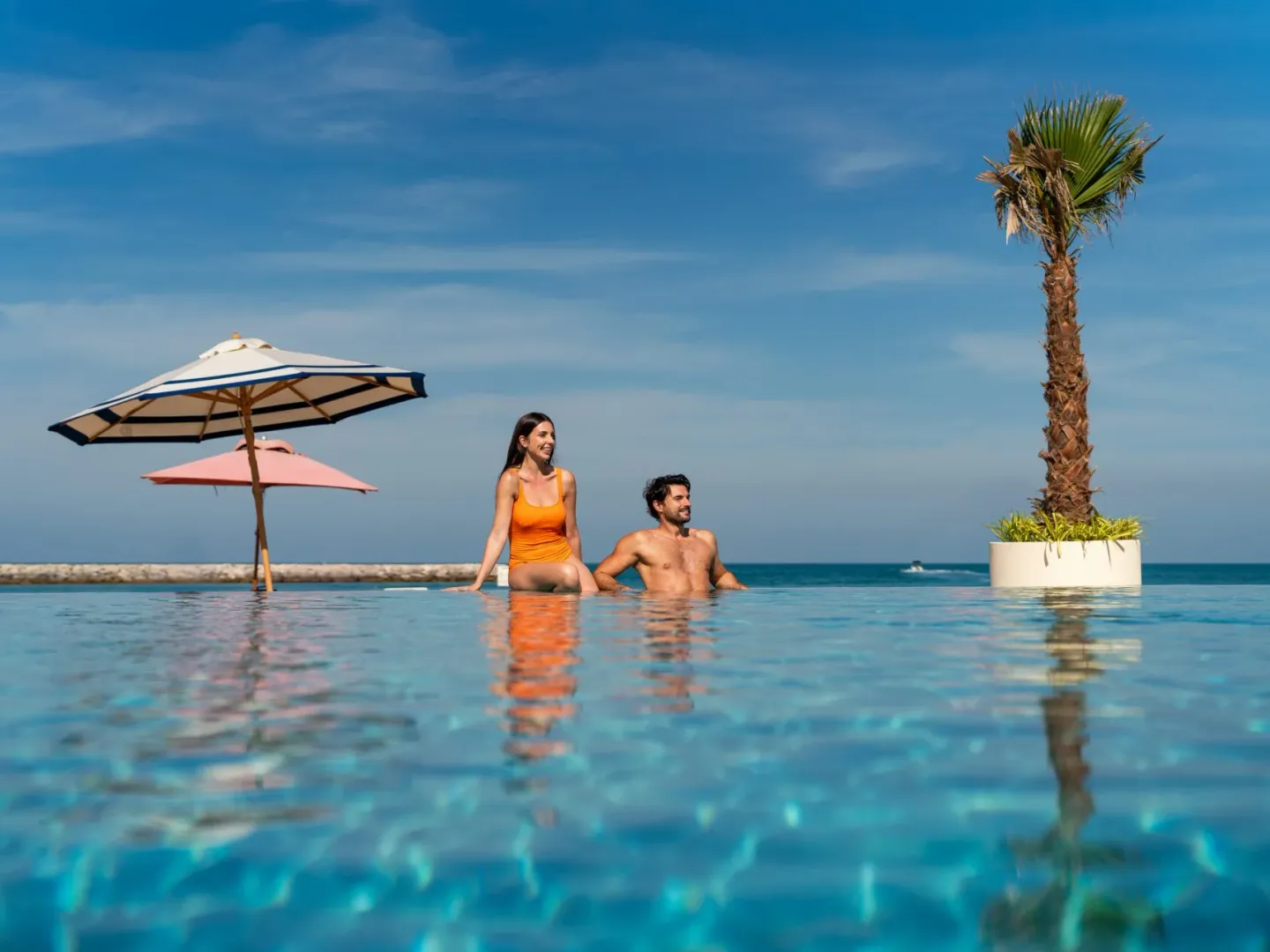 Family on the beach, Ras Al Khaimah