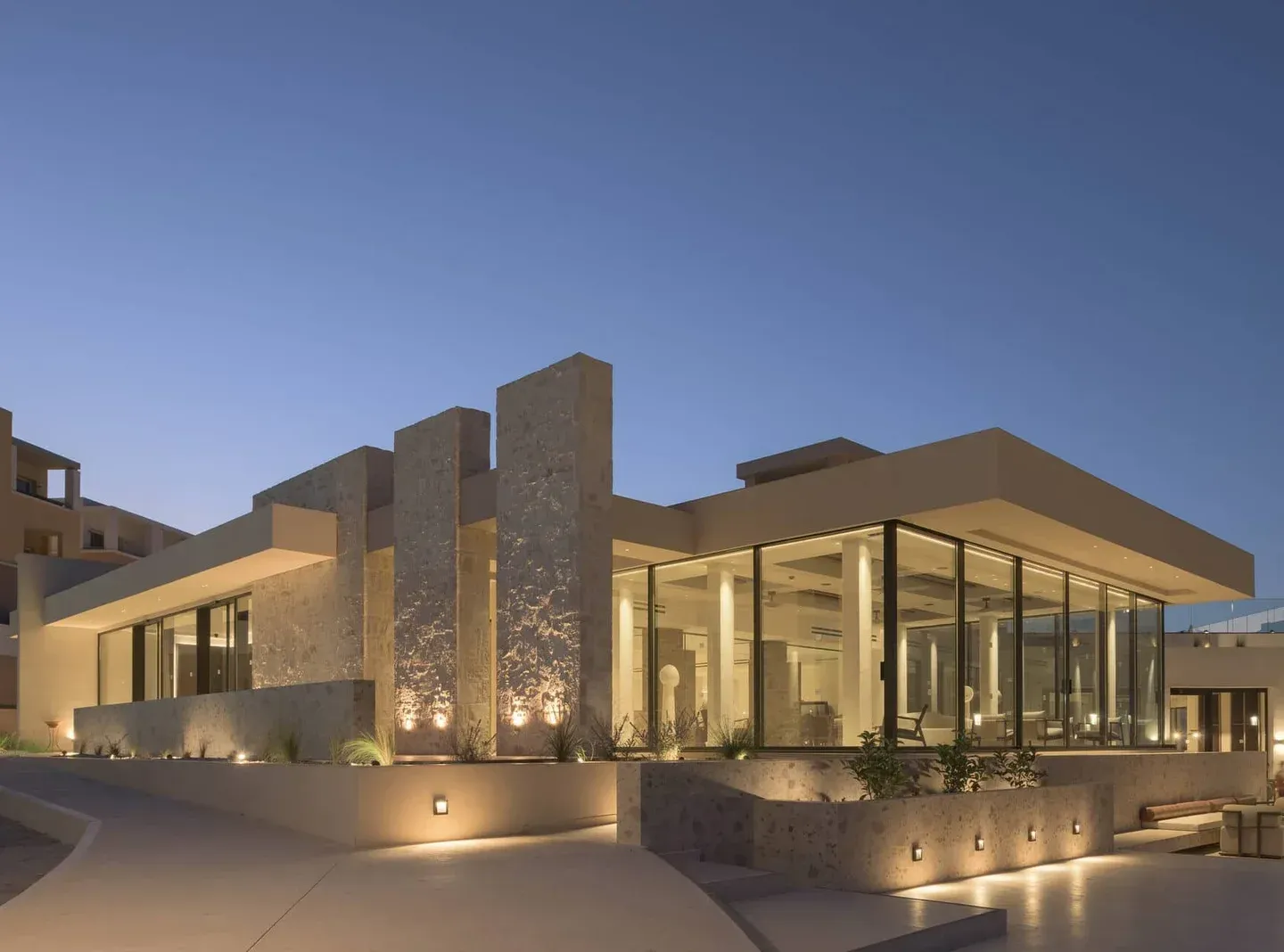 Resort architecture at Fodele Beach, Crete