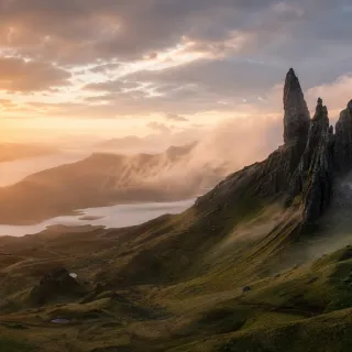 Old Man of Storr at sunrise, Isle of Skye